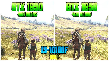 GTX 1650 gddr5 vs GTX 1650 gddr6 (with i3-10100F) | A Plague Tale Requiem
