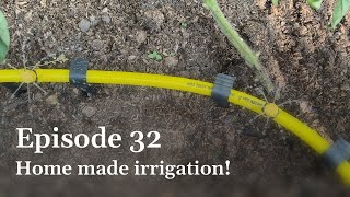 How to make cheap irrigation / Making use of our old water butts / E32 #allotment