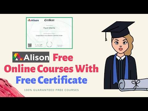 Alison Free Online Course with Free Digital Verified Certificate Guaranteed | Live Proof