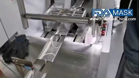 Surgical face mask pillow bag flow packing machine testing video for non woven mask
