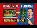 How to Convert HORIZONTAL Video to VERTICAL in Filmora 14 | 📱Content Repurposing