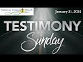 January 21 2024  testimony sunday what a privilege