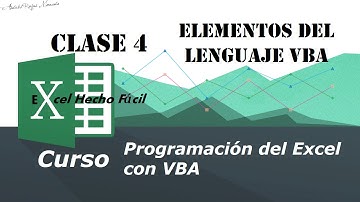 Elementos del lenguaje VBA – Clase 4 – Programación del Excel con VBA
