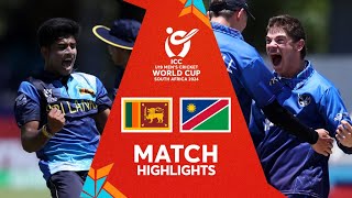 Sri Lanka v Namibia | Match Highlights | U19 CWC 2024 screenshot 5