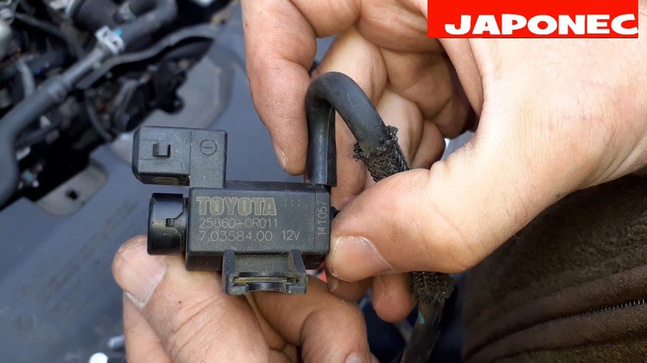 Toyota Avensis turbo vacuum solenoid control valve replacement - YouTube
