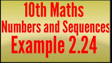 #example24 #learnwithmerm  10th Maths Unit 2 Numbers and Sequences Example 2.24 - Tamil and English