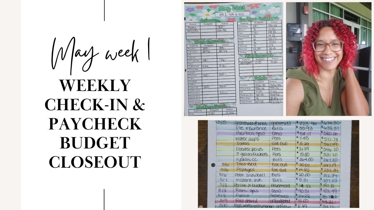 Budget with Me! | Weekly Check-in & Paycheck Budget Closeout | May Week ...