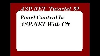 Panel Control In ASP.NET