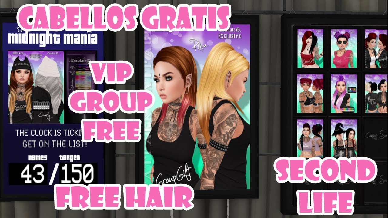hair dye MÁS CABELLOS GRATIS/MORE FREE HAIR - SSECOND LIFE
