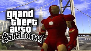 Железный человек?!Мод на железного человека в gta san andreas