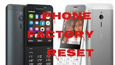 Nokia 230 factory reset