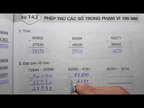 Video TOÁN LỚP 3 - VỞ BÀI TẬP 2 (Bài 143/ Trang 69) - PHÉP... - youtube