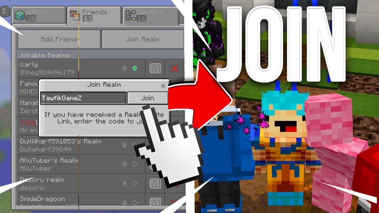 How To Join A Minecraft Realm With A Code