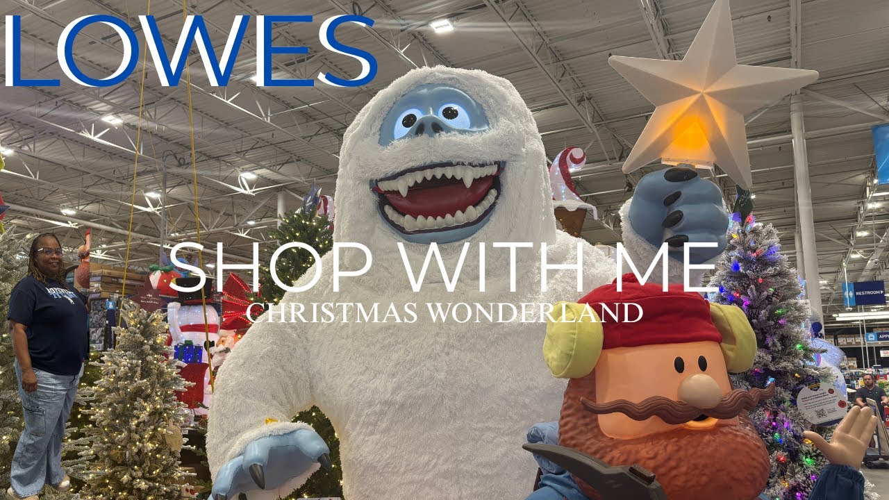 Explore Lowe's MAGICAL Christmas Wonderland | Shop With Me