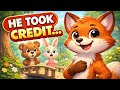 The Fox Who Took Credit | Moral Story for Kids