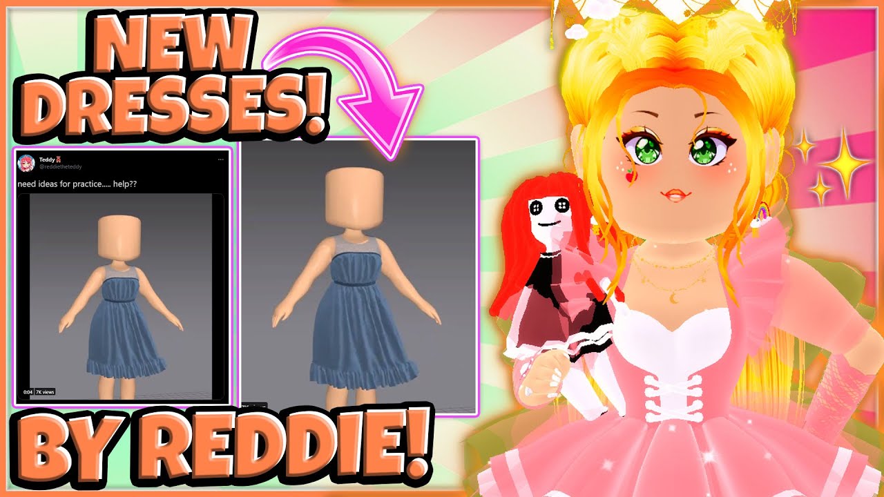 NEW *DRESSES* BY REDDIETHETEDDY! Coming To RH?! 🏰 Royale High Tea - YouTube