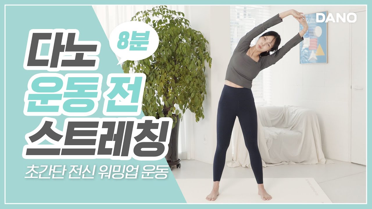 운동 전 필수! 8분으로 빠르게 끝내는 초간단 전신 스트레칭ㅣ다노티비