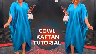 Cut a cowl kaftan in minutes kaftandress
