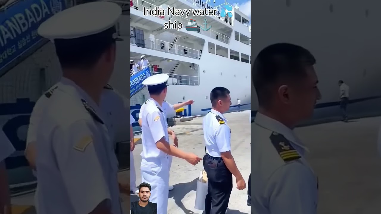 India Navy water ship 