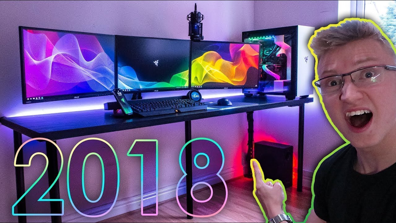 ULTIMATE RGB Razer Gaming Setup Tour 2018 - YouTube