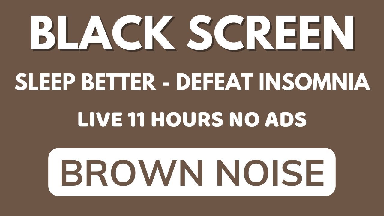 Celestial Brown Noise Sound Black Screen For Sleep Better - In 11 Hours No ADS | Good Night