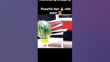 How To Make Amazing Paper Dart 🤩🎯 , New Tutorial Origami Powerful Dart 💫 #shorts #dart tutorial