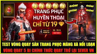 Test Vòng Quay Săn Trang Phục Huyền Thoại Mãng Xà, Vòng Quay 5 Bi Chính Thức Trở Lại | Free Fire