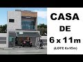 CASA GEMINADA DE 6 x 11m - 3 QUARTOS