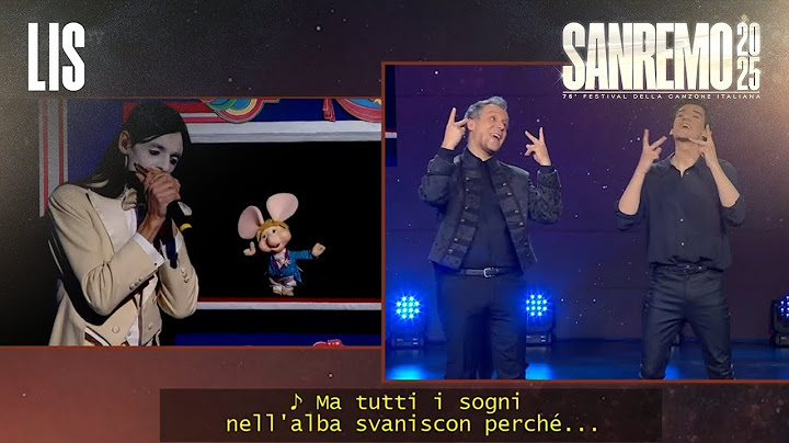 LIS Sanremo 2025 - Lucio Corsi con Topo Gigio cantano “Nel blu dipinto di blu”
