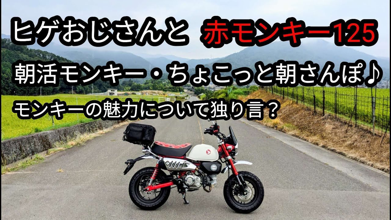 ヒゲおじさんと赤モンキー125・朝活バイクはちょっとそこらをひとっ走り♪ 　そしてモンキーの魅力をひとりごと？