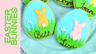 EASTER TABLE SETTING BUNNY COOKIES
