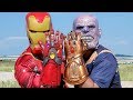 Endgame Iron Man Gauntlet VS Thanos Infinity Gauntlet