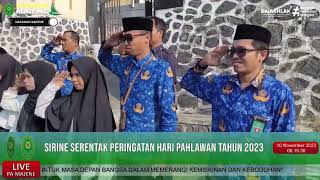 [LIVE] 2 - Peringatan Hari Pahlawan Tahun 2023 (Sirine Serentak 60 detik)