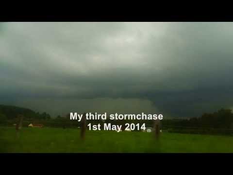 My Third Stormchase: Mesocyclone reveals my first Wallcloud encounter! (1st May 2014)