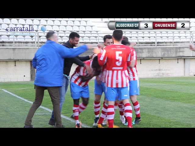 El Algeciras CF rompe su mala racha y salva el partido contra el Atl&eacute;tico Onubense