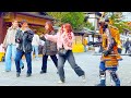 SAMURAI Statue Prank in Kyoto Japan | Awesome Shogun Mannequin prank reactions Kiyomizu Temple #137