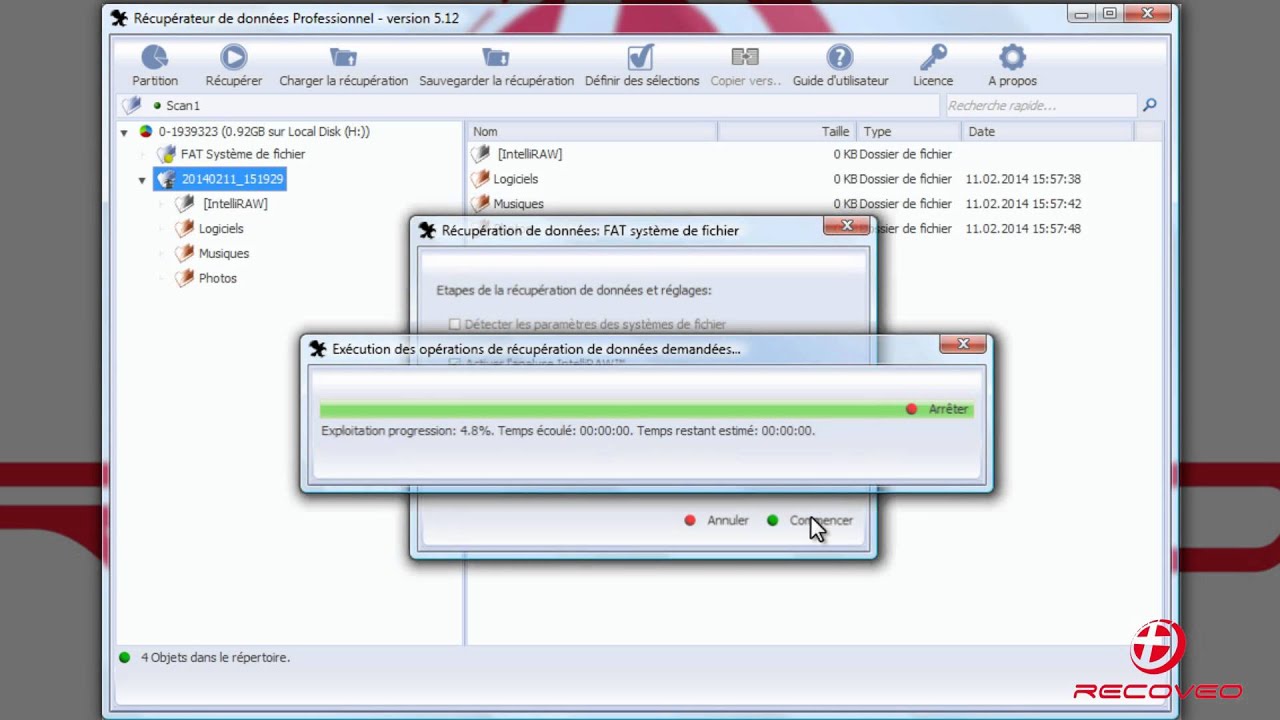 Tutorial 2 Recuperation Apres Une Suppression Effacement Recoveo Recuperateur De Donnees Youtube