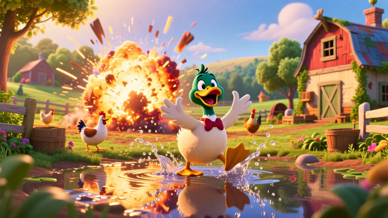 Silly Duck Farmyard Road 🦆🌾 | Learn Animals for Kids | Fun Farm Learning Video