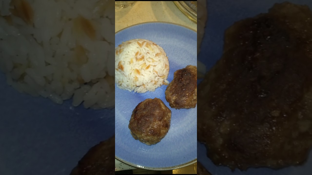 KÖFTE PİLAV  #meatballsrice #фрикаделькисрисом  #food #cooking #yemek #kıymalıyemekler #recipe #eat