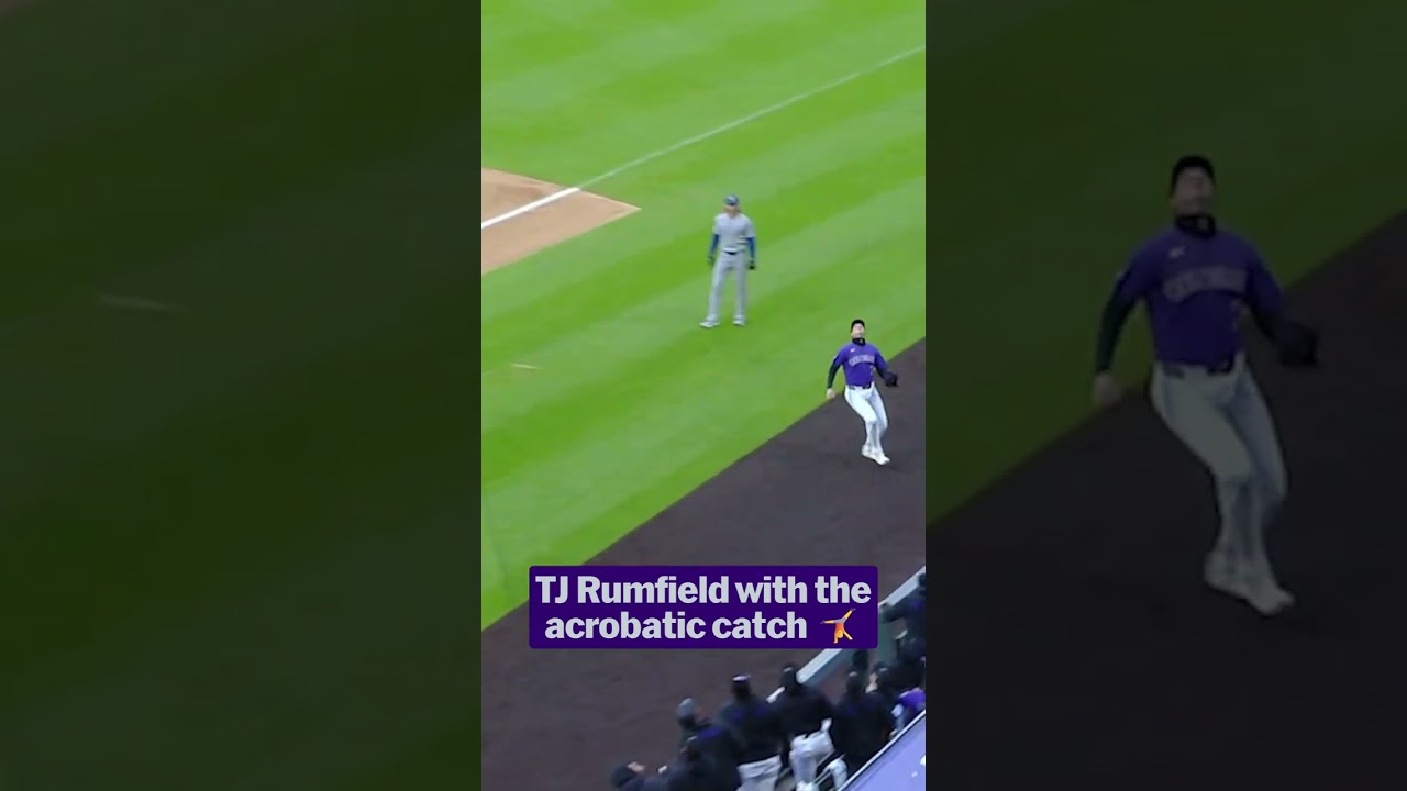 TJ Rumfield does a flip to end the inning 😮