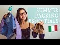 Italy Summer Packing Essentials!