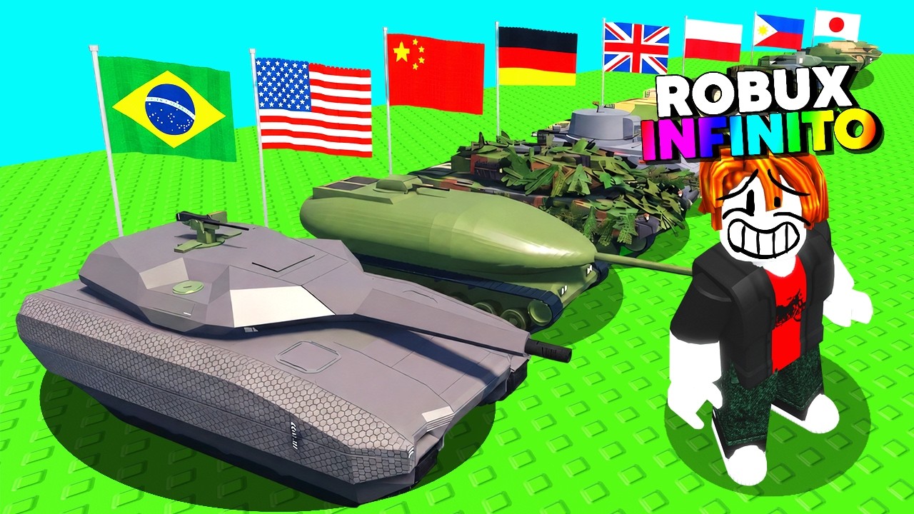 FIZ O BRASIL DOMINAR O TOP 1 DA GUERRA NO ROBLOX COM ROBUX INFINITO! 💲