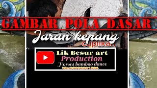 Belajar(cat airbrush)bareng gambar pola dasar jaran kepang.....ala Lik besur art