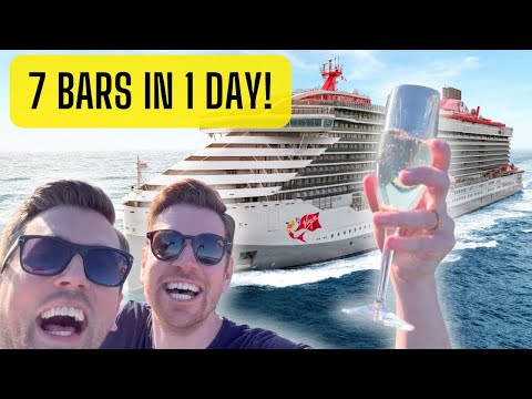 Virgin Voyages: Husbands try the Seven Seas Sippers Cocktail Treasure Hunt!