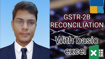GSTR-2B Reconciliation With basic excel ! Match portal to #tally #gst Reconciliation