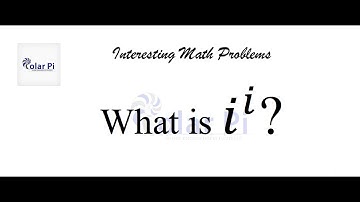 What is i to the ith power? (A very interesting question)