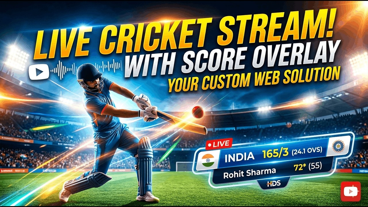 LIVE STREAM CRICKET MATCH WITH LIVE SCORE - YouTube