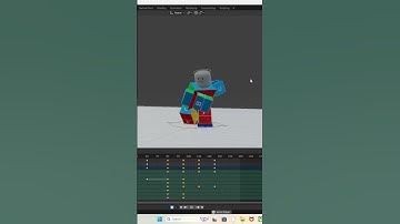 Tried animating on Blender #roblox #robloxanimation #blenderanimation  #shorts