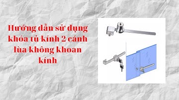 Khóa tủ kính cho cửa 2 cánh lùa hình răng cưa (V85)