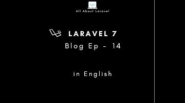 Laravel 7 blog (Episode-14 how to Update Records (category) using Ajax and Datatables in english)